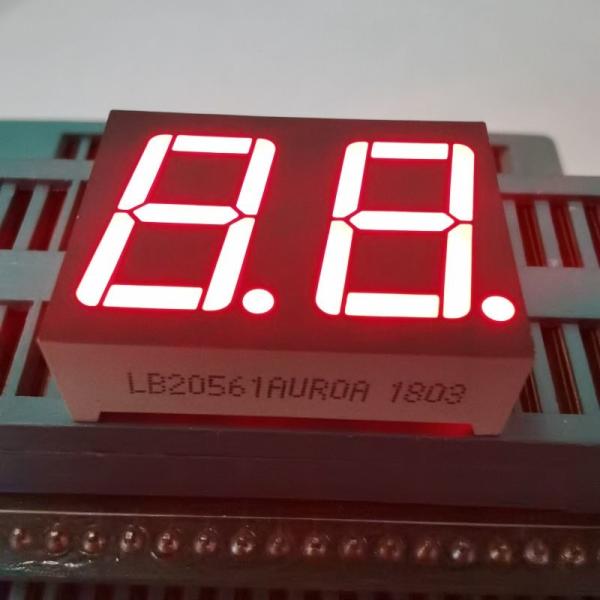 Common Cathode Ultra Bright Red 7 Segment LED Display 18 Pin 2 Digit 0.56inch