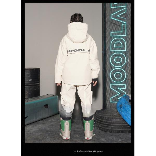 Windstopper Material Professional Ski Pant with Reflective Lines and Windproof Feature