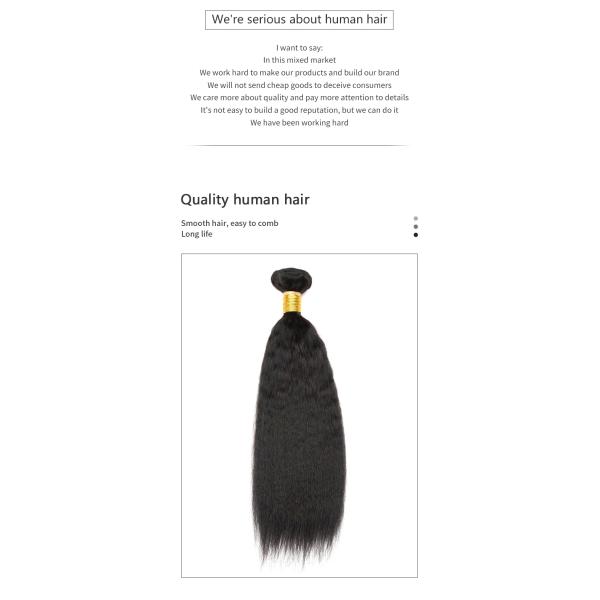 40.64cm 16 Inch Yaki Straight Hair Bundles Virgin Human Hair Bundles