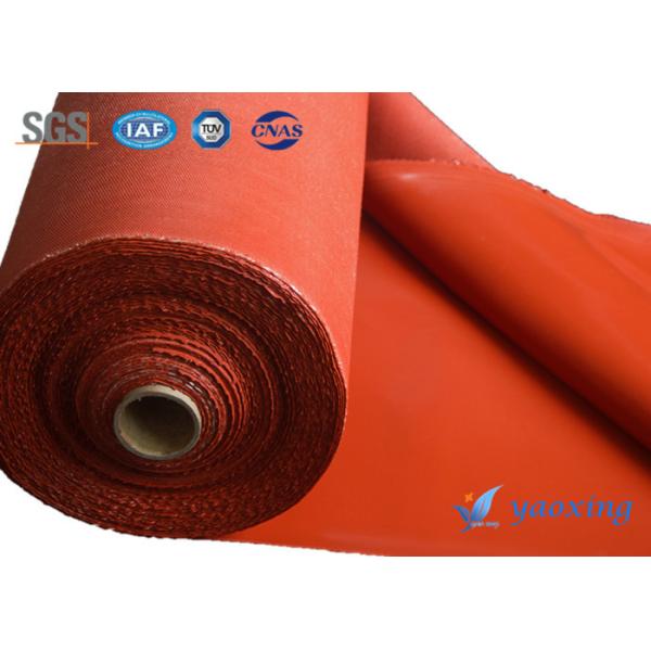 Anti - Corrosion Silicone Coated Fiberglass Fabric With Good Aging Resistant