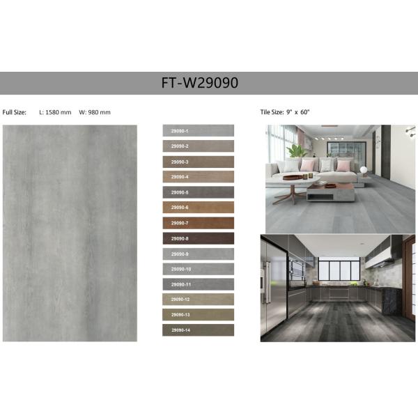 GKBM Greenpy FT-W29090-10 Click Waterproof Fireproof Gray Luxury Stone Polyvinyl Composite Herringbone SPC Flooring
