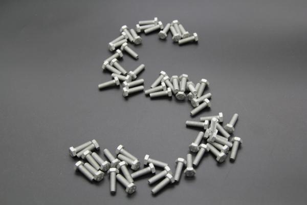 Dacromet Coated Fasteners Hex Head Shoulder Bolt DIN 933  M10X40 12.9 For Textile Machines