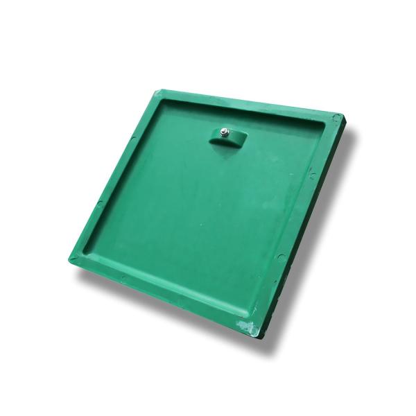 Sewage Cap FRP Manhole Cover Impact Resistant 400 * 400mm For High Traffic Area