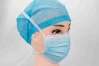 EN14683 Niveau 3 Respirateur à usage médical jetable Masque facial 3 couches 17,5x9,5 cm Avec cravate non tissée