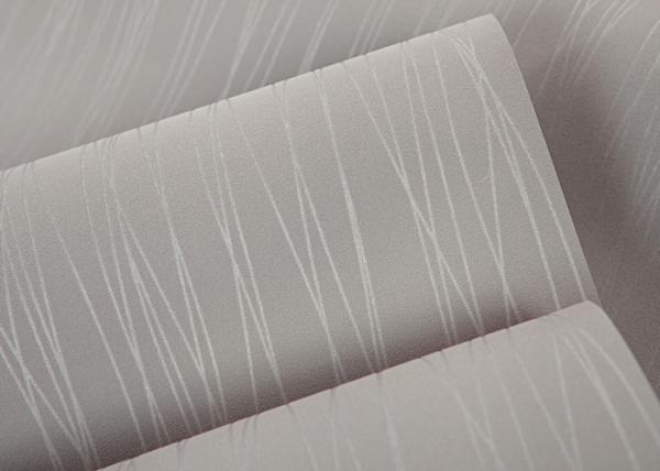 Simple Grey Stripes Modern Removable Wallpaper for Home , Embossed Wall Coverings
