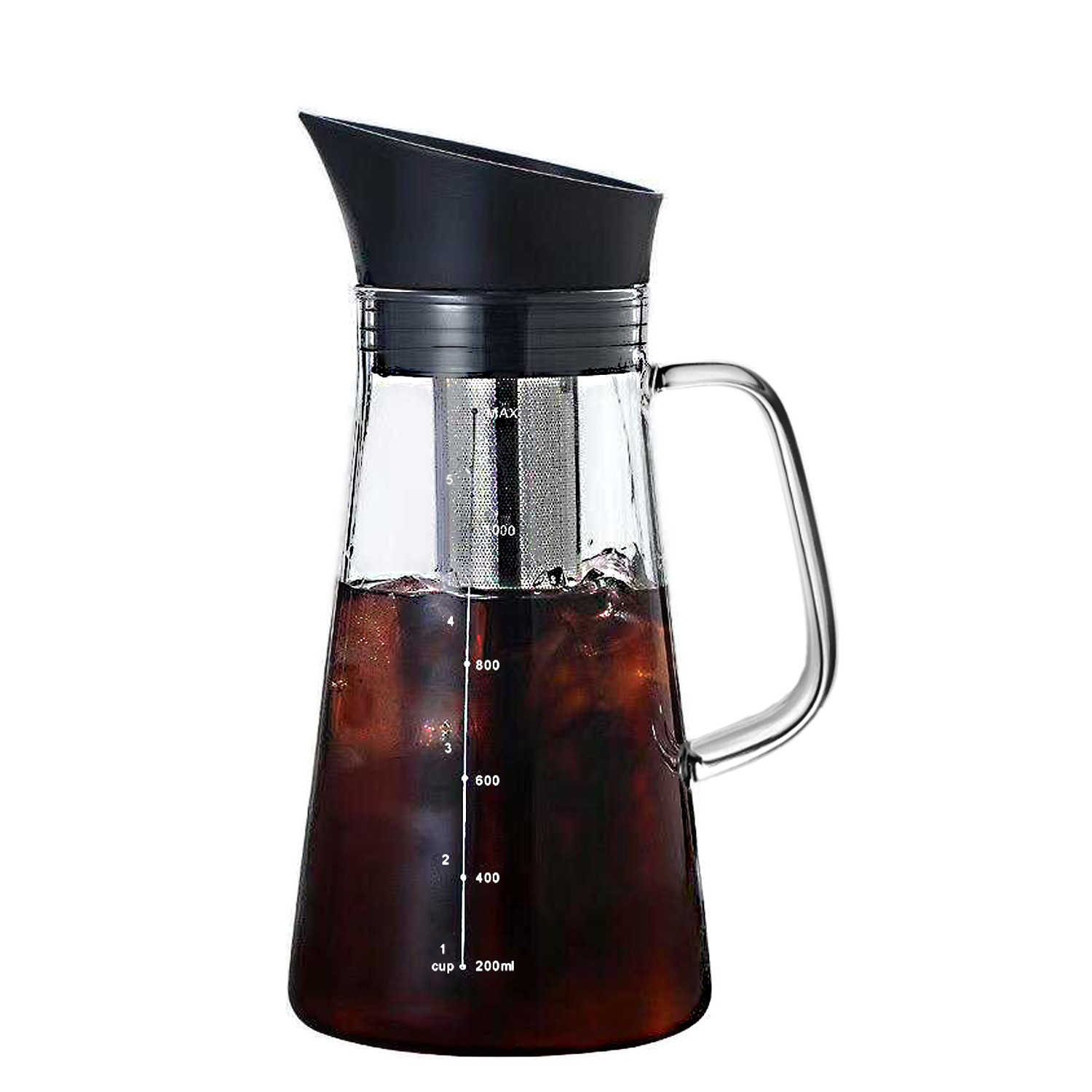 создатель кофе со льдом brew ясности 700ml холодный с фильтром нержавеющей стали