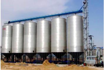 Corrugated Metal Grain Bin / Hot Dipped Galvanizing Sheets Steel Feed Bins
