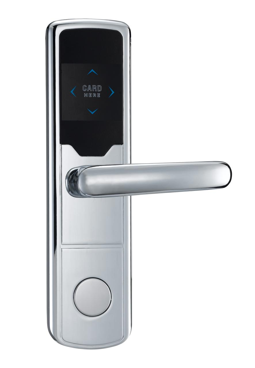 RFID Hotel Door Lock with Fast Response <1 Second, 200 Card Support, and Zinc Alloy Housing