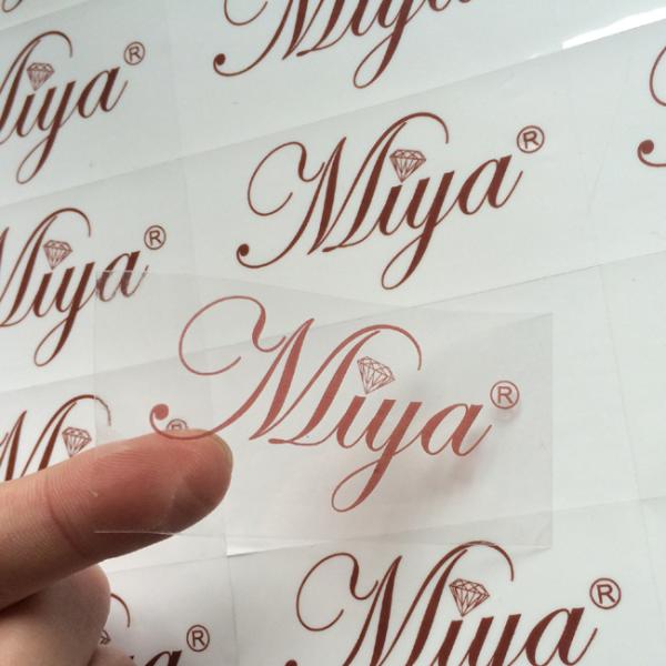 Cheap Custom Transparent Stickers Waterproof Clear Adhesive Labels With Design Printing