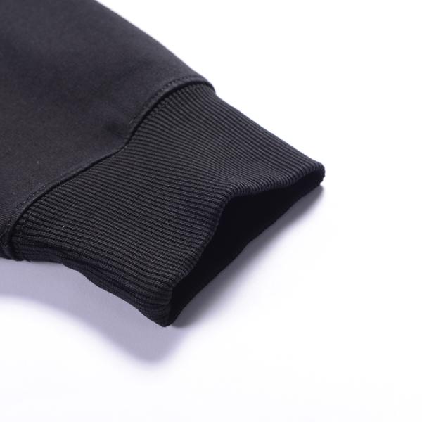 Customized Logo Mens Black Pullover Hoodie , Trendy Mens Hoodies Anti - Wrinkle