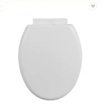 Slow-Close Round Toilet Seat Cover with Quick Release and Stainless Steel Hinges