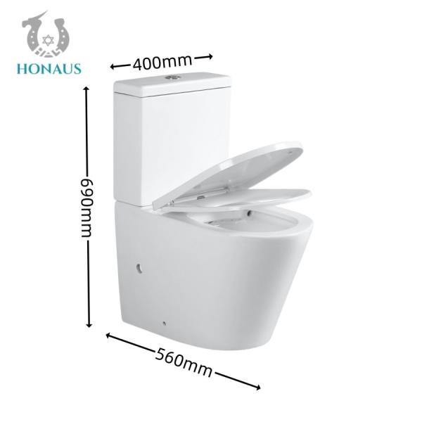 Luxury Gravity Flush Glaze Comfort Height Elongated Toilet Hotel Toilet Bowl