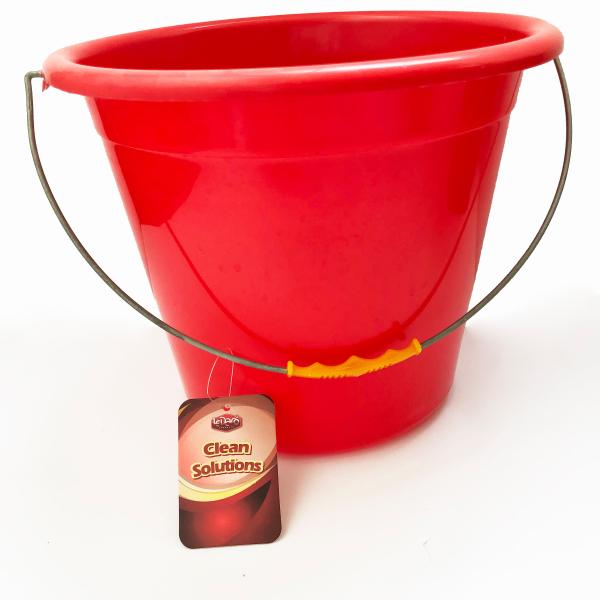 Heavy-Duty  Invincible Corrosive-Resistant Round Bucket 9L Plastic Cleaning Bucket Plastic Pail