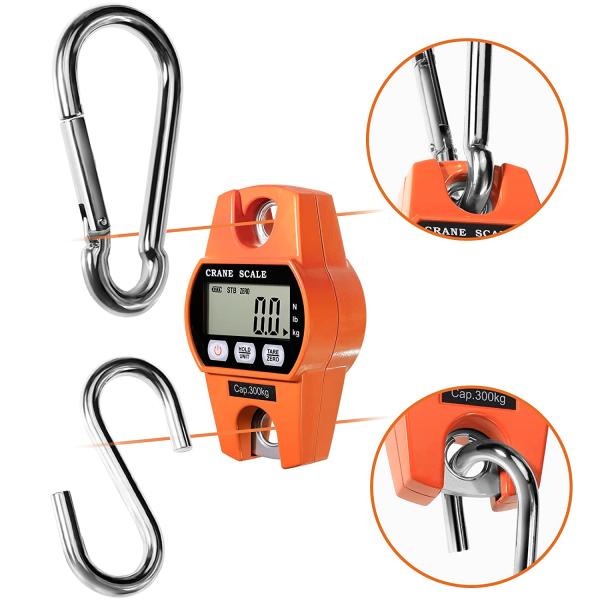 Customized ODM Support LCD Display Mini Digital Crane Scale for 300KG Luggage and Fishing