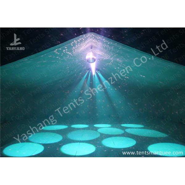 Transparent PVC Cover Outdoor Party Tent Marquee With Bright Lighting Decoration
