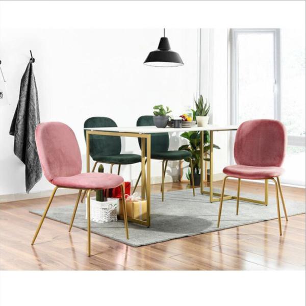 Kitchen Luxurious Upholstered Leather Dining Room Chairs 150kg Load
