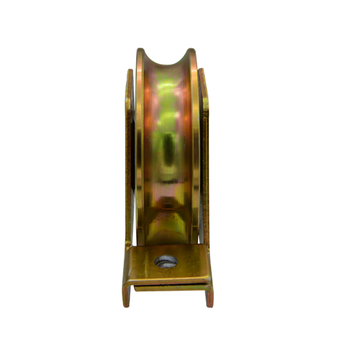 Sliding gate roller GW607 U Groove，Galvanized, Iron, Double bearing