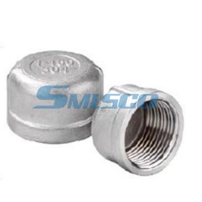 ASTM A351 CF8M 316 Stainless Steel Cap Class 150 Threaded BSPT