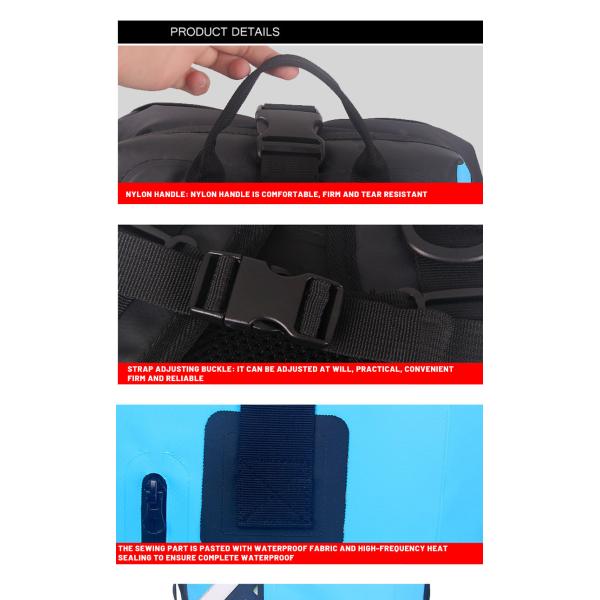 рюкзака сухой сумки спорта PVC 30L 28x62cm цвет водоустойчивого изготовленный на заказ