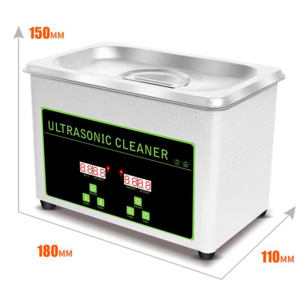 0.8L 35W Gold Glasses Ultrasonic Cleaning Bath CE Tool Ultrasonic Cleaning