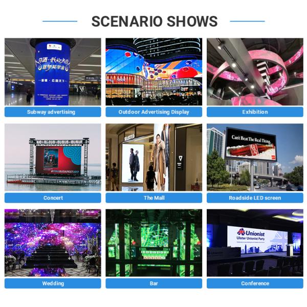 Customization P4 Indoor Soft Video Wall High Quality High Definition LED Screens Flexible Round Arc Curved Led Wall Screen