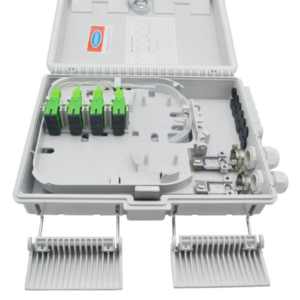 Fiber Optic Cables SC Connector 16 cores Fiber Distribution Box ABS PC