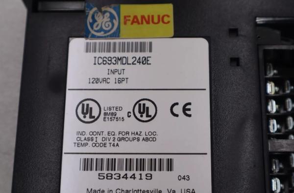 IC693MDL240 Módulo de entrada GE para equipamento de fabrico