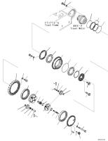 Parties de l'excavatrice 21M-27-00050 708-88-40220 Assemblage du moteur de déplacement de l'excavatrice Pour PC600-6 PC650-6 PC600-7