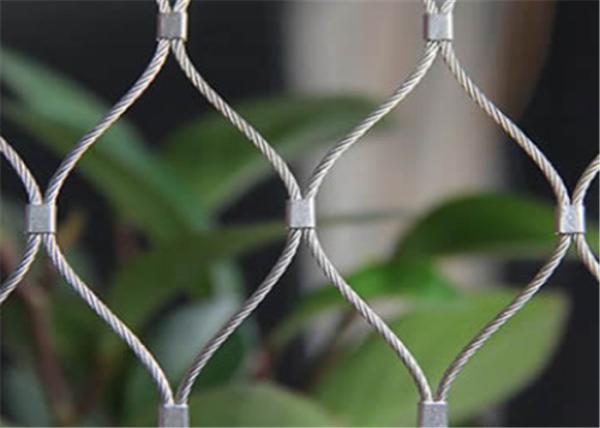 2.5mm 7 × 7 Structure Wire Rope Mesh Anti Climb Ferrule Cable