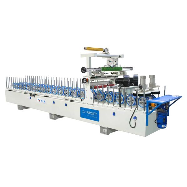 Wood Hot Glue Pur Profile Wrapping Machine For Veneer
