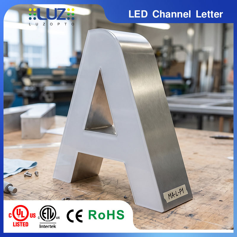 Trimless Aluminum Return Energy Saving Custom Design Frontlit LED Signage For Chain Store Decoration