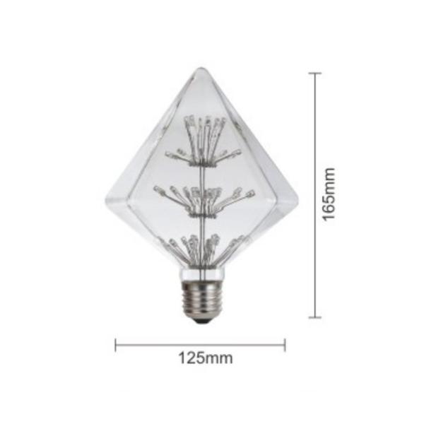 Led G125 Globe Decorative Filament Bulbs Colorful Holidays Filament Style Led Bulb