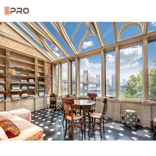 Tempered Glass Slant Roof Winter Garden Sunroom Conservatory