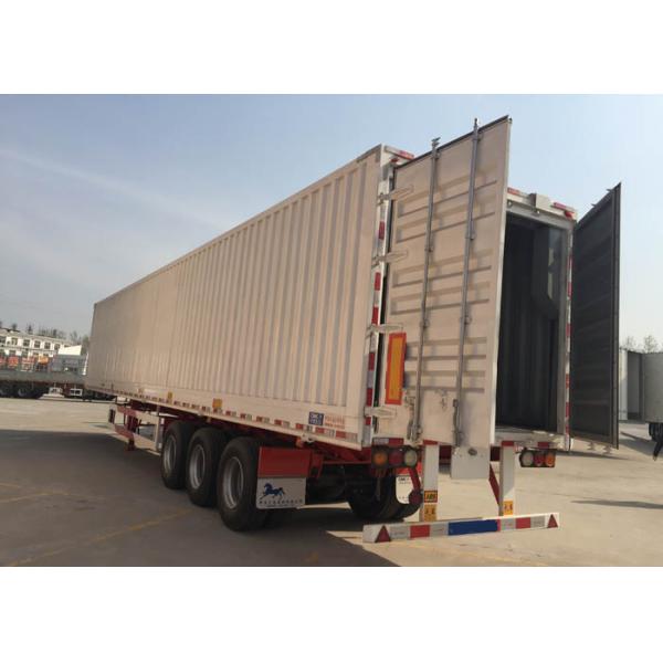 40 Feet Container Flatbed Semi Trailer Truck 2 Or 3 Axles 30-60 Tons 13m