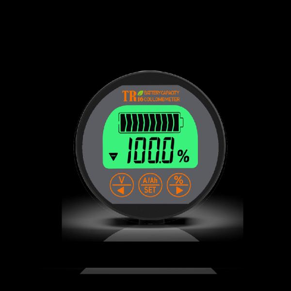 TR16 Battery Monitor With Shunt 8-120V 0-500A Shunt Battery Monitor LFP Lead Acid Sodium Ion Battery