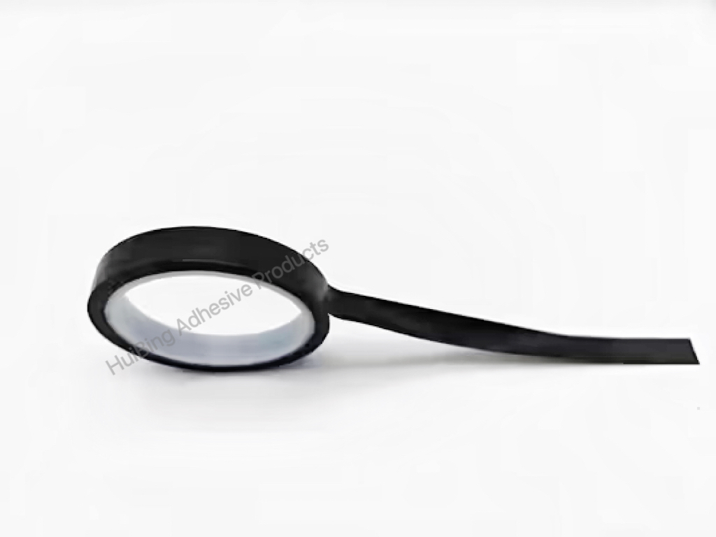 55um Thickness Black PI Tape with Silicone Adhesive for High-Temperature Resistance