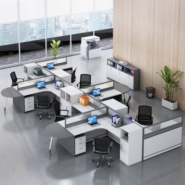 Алюминиевая рамка панель / ткань / стальная офисный стол и кресло комбинация