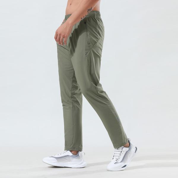                  Sports Quick Dry Pants Men Summer Loose Thin Ice Silk Outdoor Running Fitness Yoga Casual Training Pants             