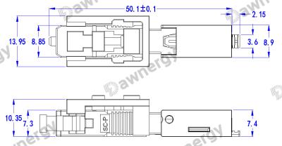 DA-PFC-50K Fast Connector Fiber Type SM G652D/G657A1/G657A2