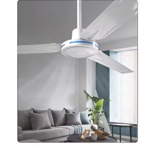 High Quality 3 Blades Ceiling Fan Without Light Attractive Silver Five Wind Speed for Hotel Living Room