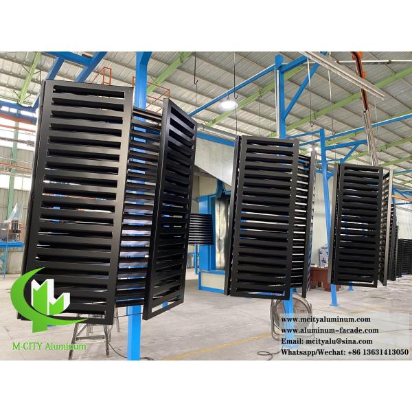 Внешний сложенный крышка кондиционера Металлическая ложка Экран для теплового насоса Порошок покрытый черный цвет