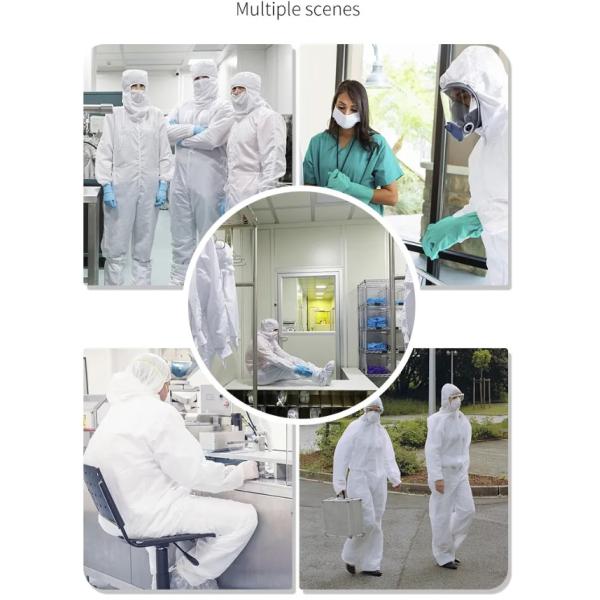 Костюм Coverall одежды SMS Coverall голубой безопасности S-2XL устранимый защитный медицинский