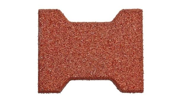 200*160mm Rubber Paving Blocks Dog Bone Shape Rubber Paver Tiles Green