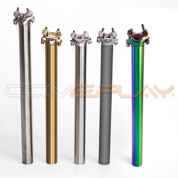 Universal Bike Seat Post Adjustable Integrated Seatpost Titanium Components