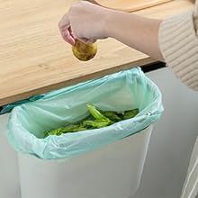 Drawstring Compostable Trash Bags, 250 Count Strong Bathroom Trash Bags Waste Basket Liners For Bathroom, Kitchen