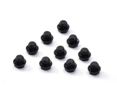 17mm encantam a eletroforese que decorativa dos pregos da liga de alumínio o cubo preto parafusa para o veículo