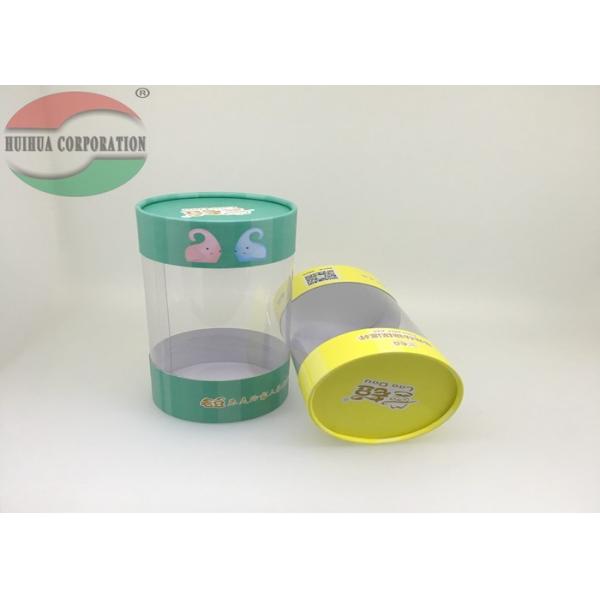 Tubo claro del papel de la cartulina de la ventana que empaqueta para la taza ISO del vacío