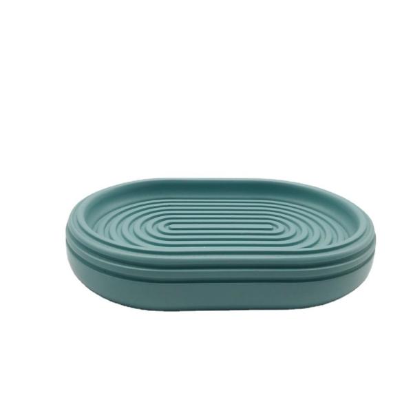 Aqua Plain Polyresin Acessórios de banheiro Acessórios de banheiro de balcão Conjunto com linha circular ODM