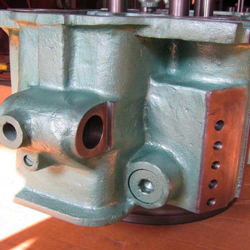 MAK 6M25 Marine Cylinder Heads , Main Engine Cylinder Head With Valve Seat / Guide