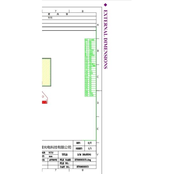 0.96 дюймовый SPI дисплейный модуль полноцветный ЖК-дисплей 128x64 150cd/M2 ST7735S